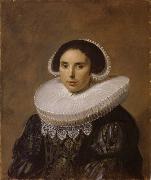 REMBRANDT Harmenszoon van Rijn Portrait of a Woman,Possible Sara Wolphaerts van Diemen Second WIfe of Nicolaes Hasselaer oil painting on canvas